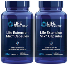 Mix Capsules Multivitamins Mineral Fruit Vege Supplement 720 Cap Life Extension - £91.90 GBP