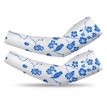 Mondxflaur Floral Brid Cooling Arm Sleeves Cover UV Sun Protection for M... - £11.91 GBP