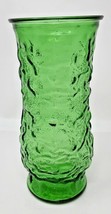 Vintage E.0. Brody CO. AVACADO GREEN CRINKLE GLASS 9.5 &quot; VASE U86 - £19.97 GBP
