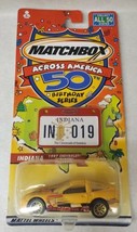 Matchbox Across America 50th Birthday Series Indiana Chevy Corvette 1997 NIP - $16.63