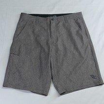 Da Hui 32 x 11&quot; Gray Heather Hybrid Flex Surf Athleisure Casual Shorts - $24.49