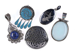 Estate collection Vintage Sterling Pendants - $183.15