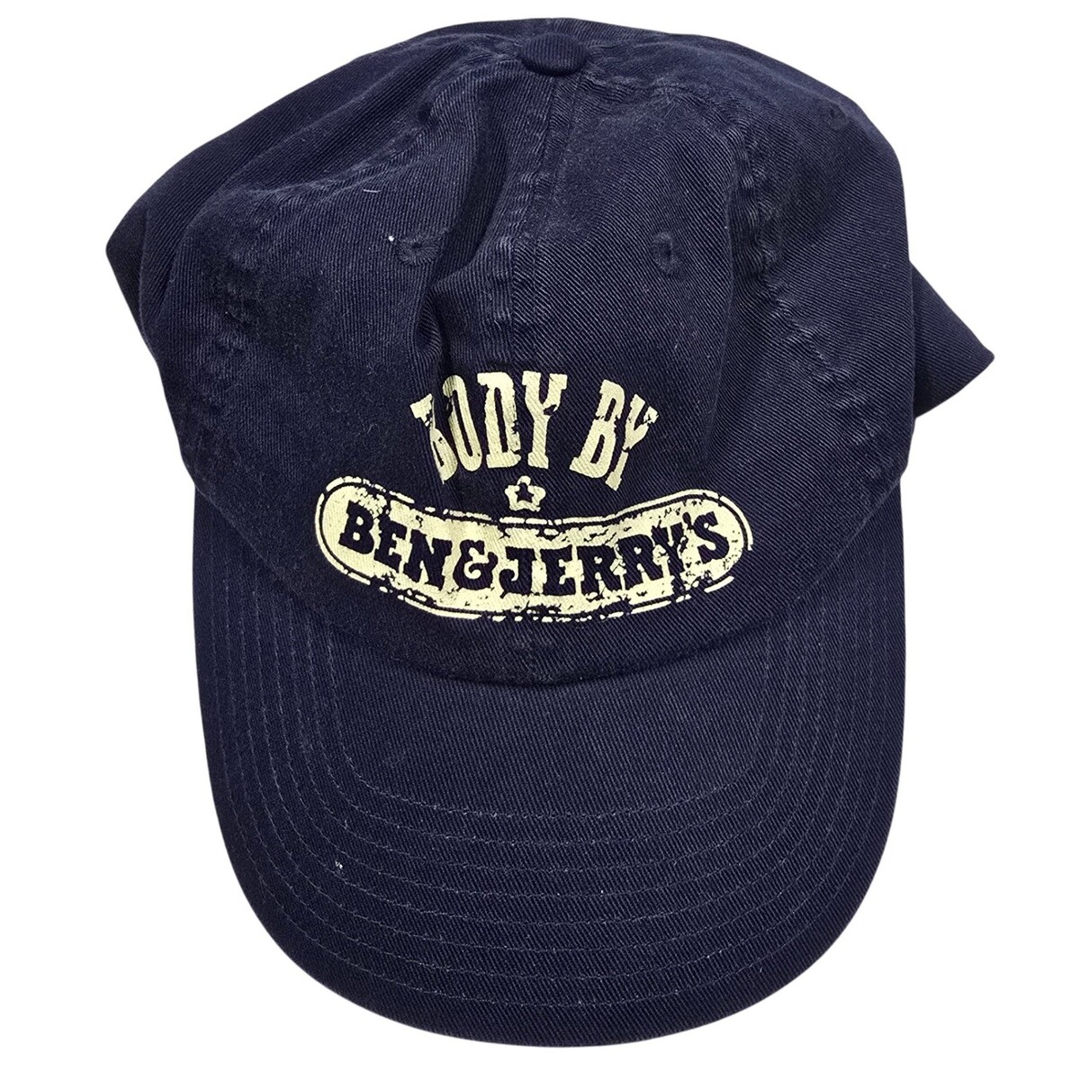 Ben And Jerrys Body By Cap Hat Genuine Apparel Gray/Blue Ice Cream Promo... - $34.65