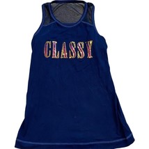 Chic by Glossy Sz 6 &quot;Classy&quot; Blue Sequin Tank Top - £11.31 GBP
