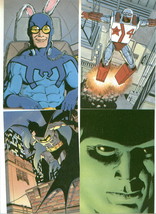 Justice League Art Postcards Booster Gold/Guy Gardner/Batman/Manhunter Dc Jla - £8.69 GBP