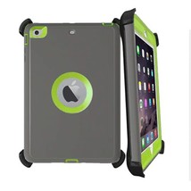 Heavy Duty Case With Stand GRAY/LIGHT Green For I Pad 5 2017 - £11.17 GBP