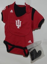Adidas 00118415IPB4 Licensed Indiana University 6 to 9 Month Red 3 Piece Set - £23.58 GBP