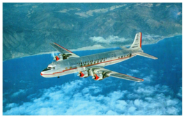 American Airlines DC 7 Airplane Postcard - £4.62 GBP