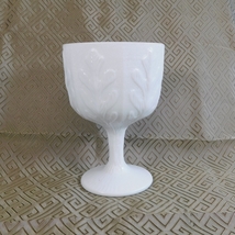 White Milk Glass Footed Dish Compote Bowl # 22444 - $14.95