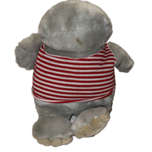 Carousel Stuffed Plush Animal Hippopotamus Red and White T-shirt Circus Animal - £9.32 GBP