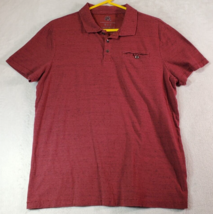 Rock &amp; Republic Polo Shirt Mens Large Red Cotton Short Sleeve Pocket Collared - £13.32 GBP