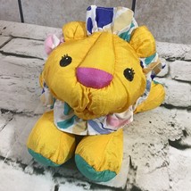 Vintage 1995 Fisher Price Puffalump Lion Plush Rattle Crib Toy Stuffed Animal - £39.75 GBP