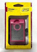 NEW Otterbox Defender PINK/PLUM Rugged Case &amp; Belt Clip for Apple iPhone 4 4S - £9.70 GBP