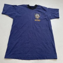 Vintage NYPD Tee Shirt Mens Medium Blue - $19.79