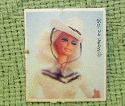 Vintage Western Barbie 1980 Collectible Card Headshot Mattel Replacement Piece - £1.76 GBP