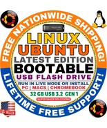 UBUNTU Linux 24.04.1 USB LTS Noble Numbat 64-Bit Live Boot, Install for ... - $212.58 MXN