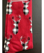 Men&#39;s Socks Deer with Antlers Buffalo Checkers Size 6-12 Christmas - £9.07 GBP