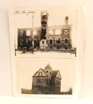 1921 Antique Original 8&quot; by 10&quot; Photo Lake Odessa MI Schoolhouse Fire Disaster - £19.19 GBP