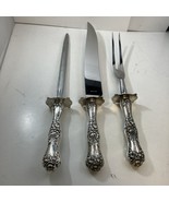 American Beauty by Shiebler Sterling Silver Roast Carving Set No Monogram - €191,09 EUR