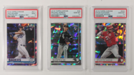 Lotto Di 3 PSA Graded 2019 Topps Chrome Sapphire Edizione Fletcher, Bauers, - $272.25