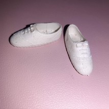 Ideal Tammy Doll WHITE Tennis Shoes for Brother Ted Bud or Dad 1.5&quot; - $14.85