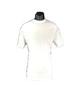 Log-in Uomo Men&#39;s White T-Shirt Crew Neck Ribbed Pattern Size 4XL - £27.43 GBP