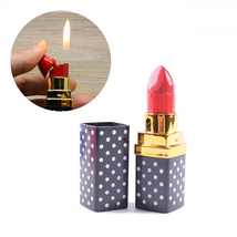 Love Dots Lipstick Soft Flame Butane Lighter, Multi Color Options (Witho... - $14.98