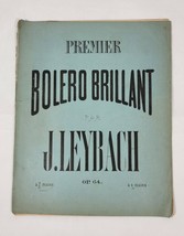 Bolero Brillant J. Leybach Sheet Music - $1,757.13 MXN