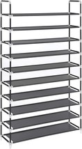 Songmics 10-Tier Shoe Rack, Storage Storage Organizer, Holds Up, Black U... - $47.95