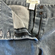 Brooks Brothers Chino Blue Jeans Womens 8 Vintage Flat Front Flared Smoo... - $34.34