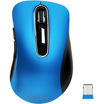2.4G Portable Wireless Mouse, 1200 Dpi Mobile Optical Cordless Mice With Usb Rec - £25.57 GBP