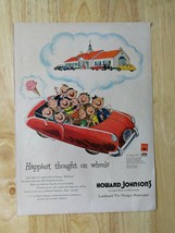 Vintage 1950 Howard Johnson&#39;s Hotel Full Page Original Ad - 921 - £5.30 GBP
