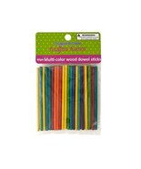 krafters korner Wood 4&quot; x 1/8&quot; Wooden Dowel Sticks, Multi-Color - Yellow... - £4.86 GBP