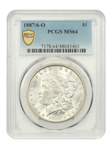 1887/6-O $1 Pcgs MS64 - £4,007.37 GBP