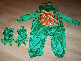 Infant Size 6-18 Months Charades Green Orange Rain Forrest Tree Frog Costume EUC - £26.16 GBP