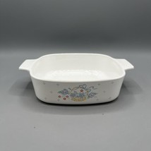 Vtg Corning A-1-B 1 Liter Casserole Dish Country Cornflower Pattern *No ... - £11.66 GBP