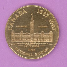 1967 Ottawa Ontario Trade Token or Trade Dollar Parliament Buildings Centennial - £6.37 GBP