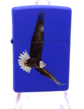 Soaring American Eagle Zippo Lighter Blue Matte - £23.50 GBP