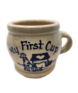 M.P.C. Pottery Works Salt Glaze Child&#39;s My First Cup Handled Cup  1995 G... - £11.61 GBP