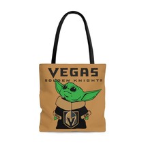 Baby Yoda Las Vegas Golden Knights Tote Bag-Beach Bag-Women&#39;s Tote Bag-S... - £18.92 GBP