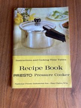 Presto Pressure Cooker Recipe Book Cookbook Booklet 1966 - $10.00