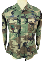 Air Force Coat Mens Medium Woodland Camo Combat 8415-01-084-1647 w/ Patc... - €12,75 EUR