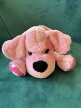 Animal Adventure Pink Puppy Dog Plush 9 Inch Stuffed Animal Toy Heart Ears Paws - £9.02 GBP