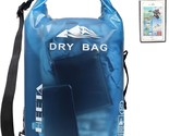 5L/10L/20L/30L/40L Roll Top Lightweight Dry Storage Bag Backpack With Ph... - £28.13 GBP