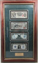 Silver Certificate Collection 1891  (four large notes) Framed - £6,272.41 GBP