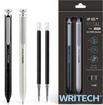 Writech Gel Pens Fine Point: Premium Metal Barrel Retractable 0.7Mm Black, Gel - $41.99