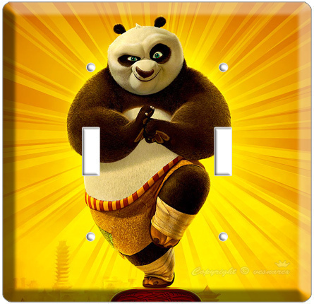 KUNG FU PANDA 2 DISNEY BEAR T2 LIGHT SWITCH COVER PLATE