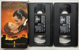 Gone With The Wind 2 VHS Tapes Clark Gable Vivien Leigh Tested - £3.11 GBP