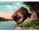 Devils Football Dells of Wisconsin River 1920 DB Postcard P24 - $2.92