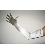 23&quot; Ivory Long Formal Bridal Wedding Prom Opera Party Prom Halloween Gloves - £7.98 GBP